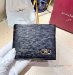 Top Copy Salvatore Ferragamo 6cc Card Wallet Black and Gold